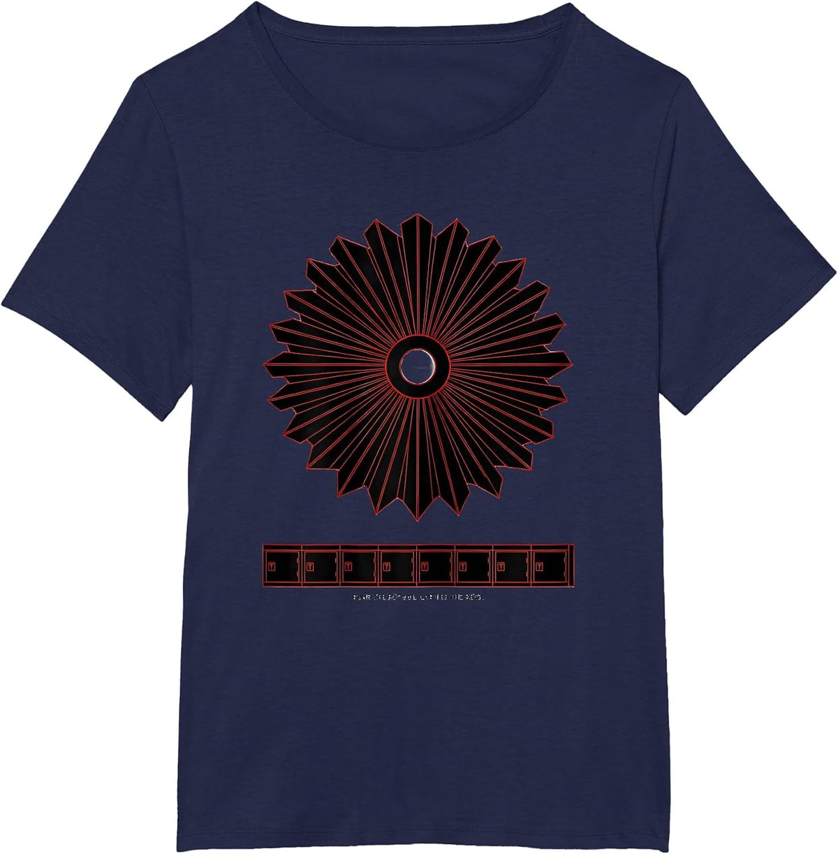 Women's Runs The School Carries The Keys Funny Custodian T-Shirt - Navy Blue