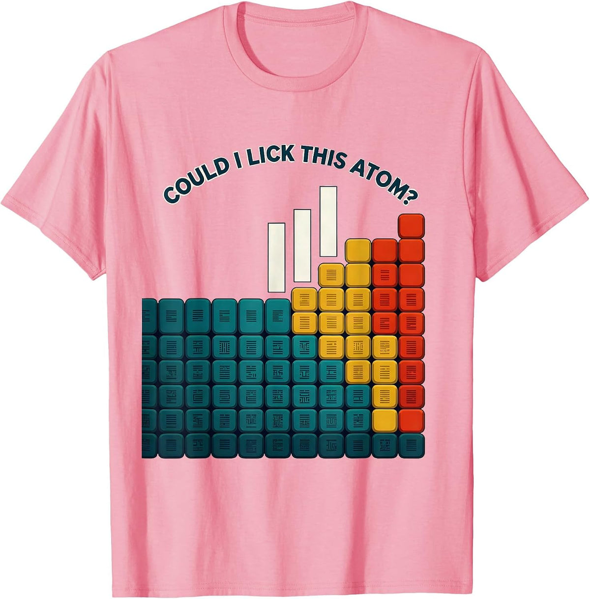 Men's Could I Lick This Atom Funny Periodic Table Science Teacher T-Shirt - Pink