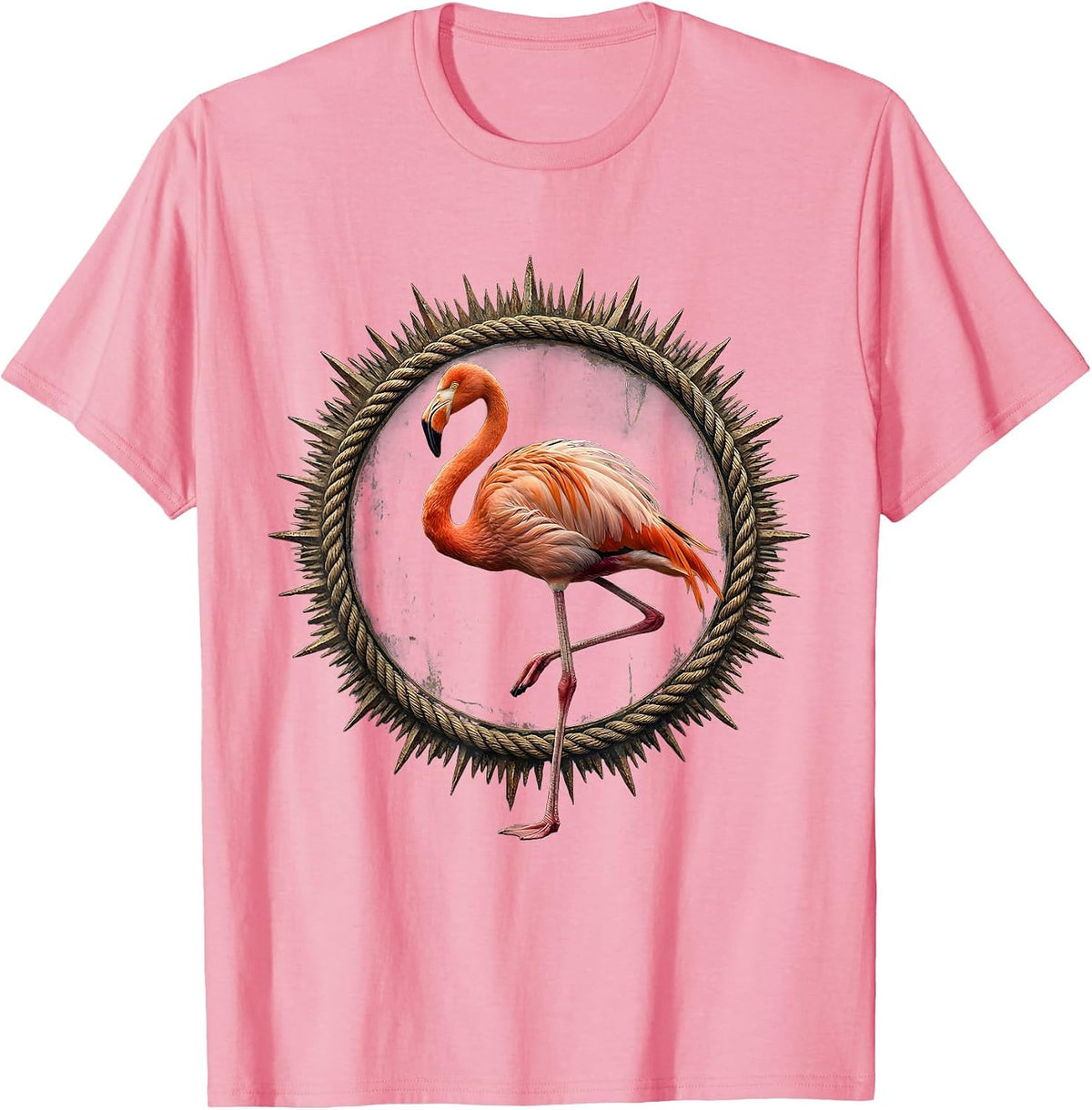 Men's I Am a Delight Flamingo One Leg Graphic T-Shirt - Pink