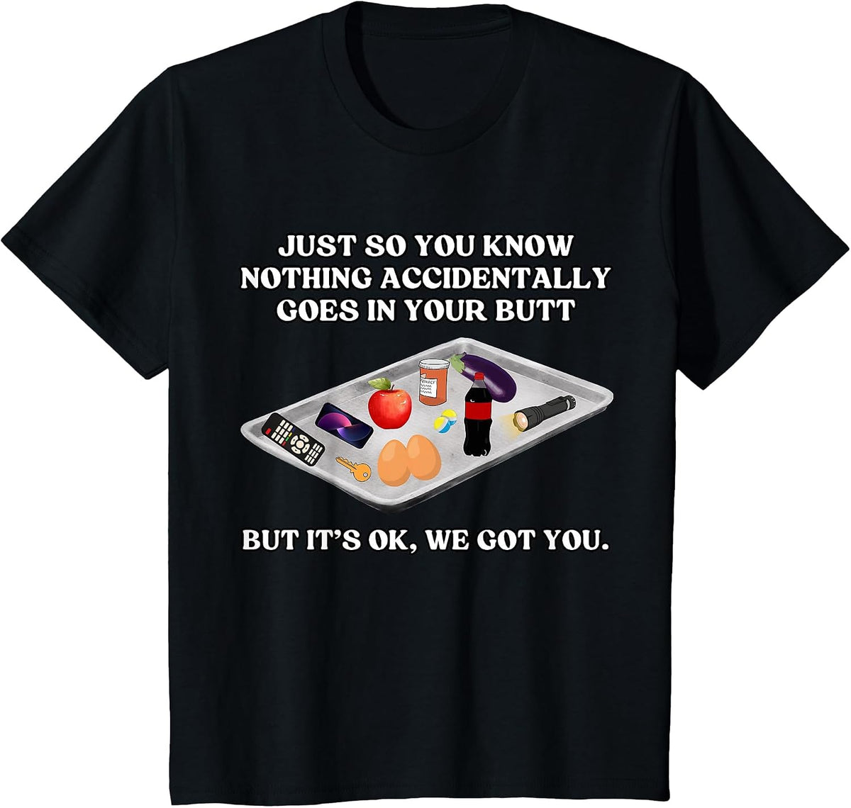 Nothing Go Accidentally to Your Butt Funny Medical Tee Shirt Healthcare Workers Tees Nurse Doctor Gift - Black