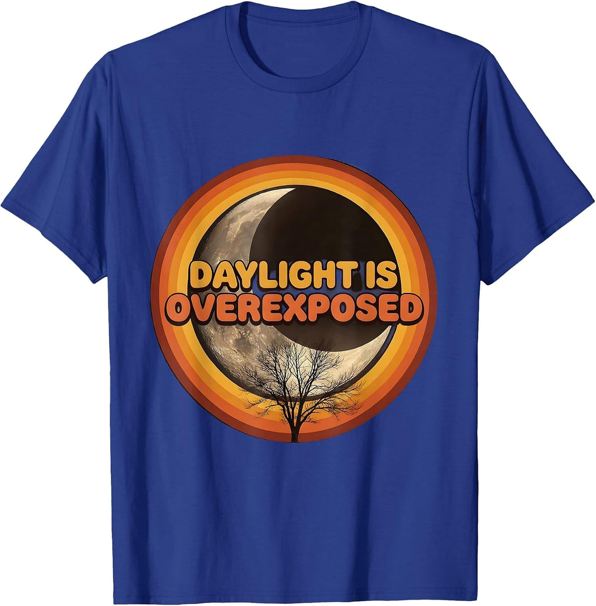 Daylight Is Overexposed Goth Dark Aesthetic Design T-Shirt - Royal Blue