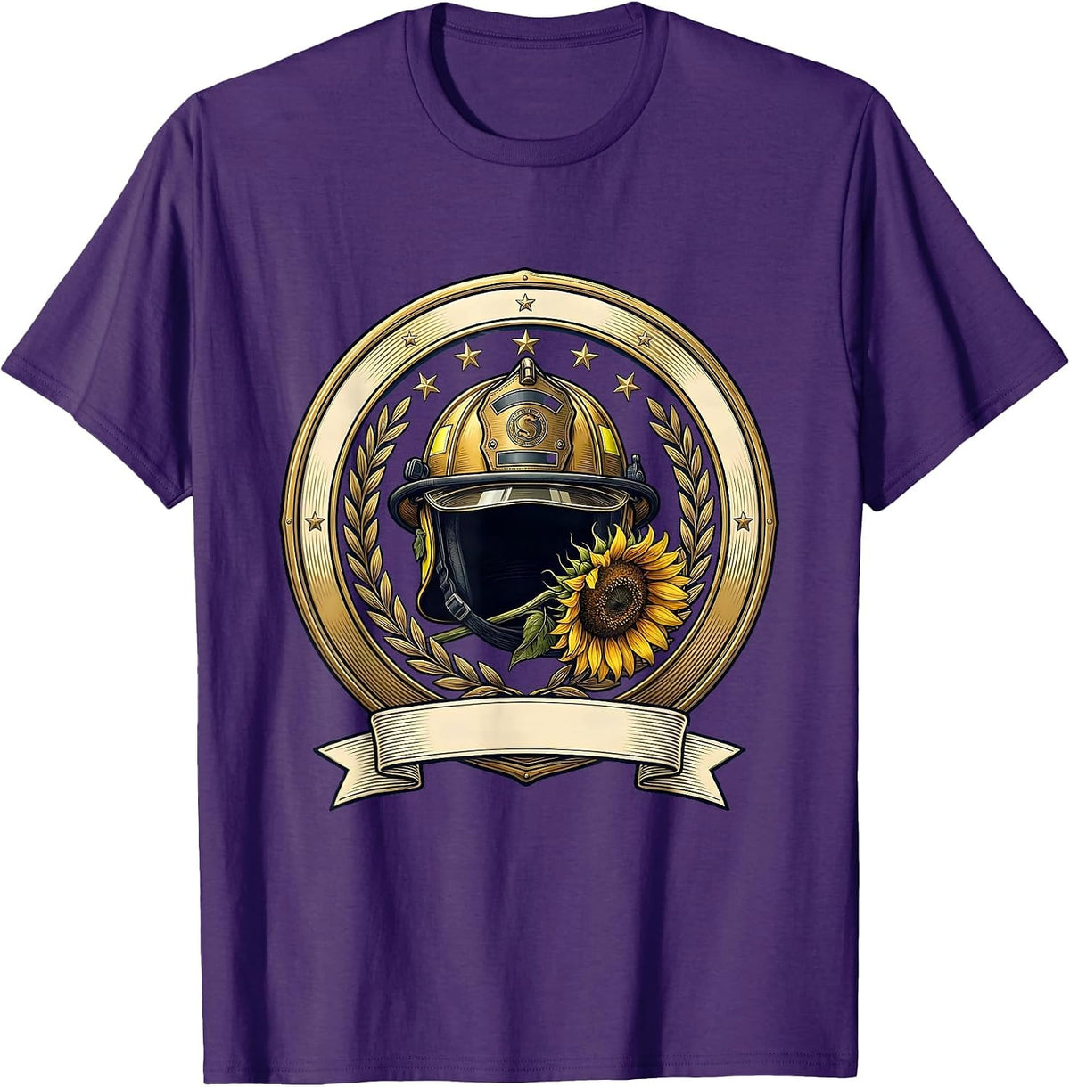 September 11 Memorial First Responder Tribute T-Shirt - Purple