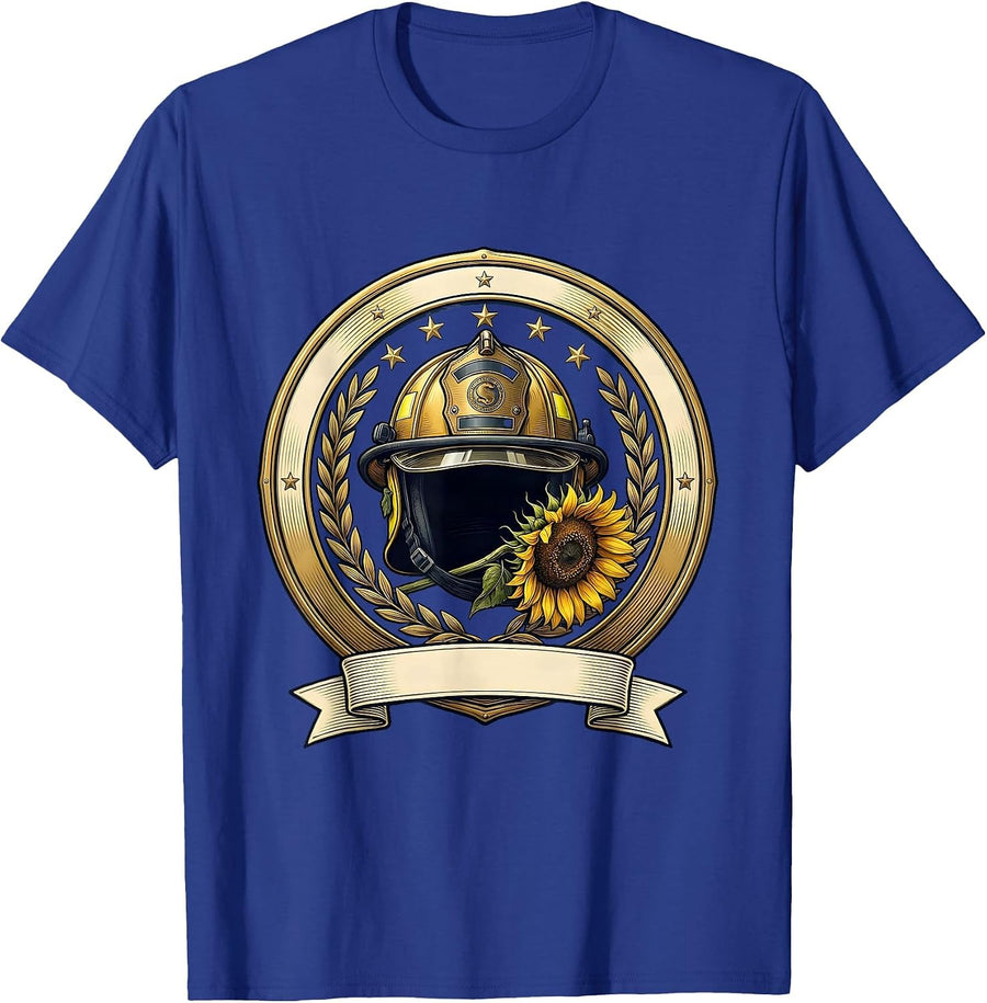 September 11 Memorial First Responder Tribute T-Shirt - Royal Blue