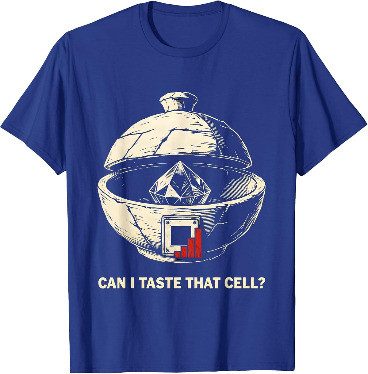 Can I Taste That Cell Funny Periodic Table Science Teacher T-Shirt - Royal Blue