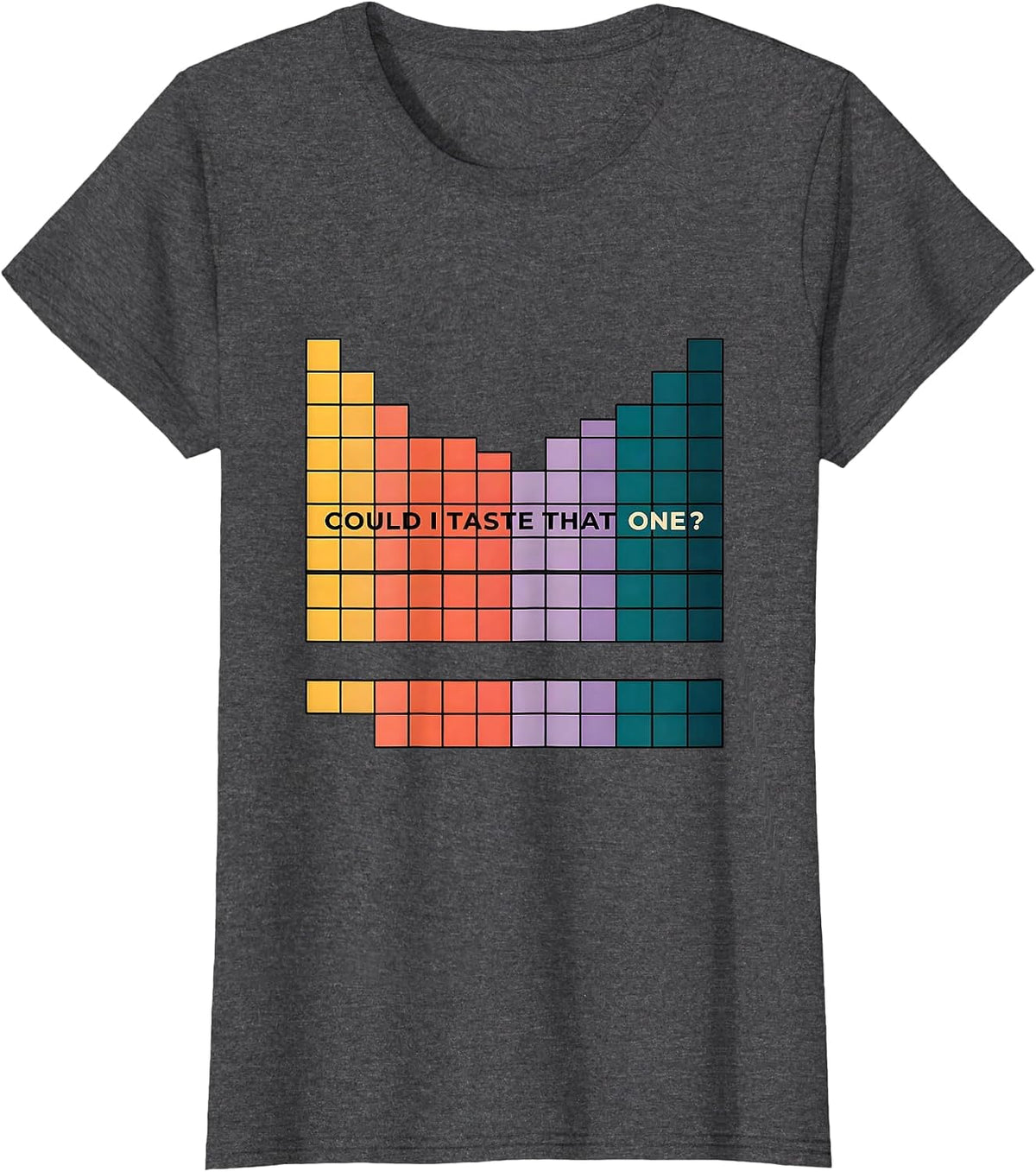 Women's Could I Taste That One Funny Periodic Table Science Teacher T-Shirt - Dark Heather Grey