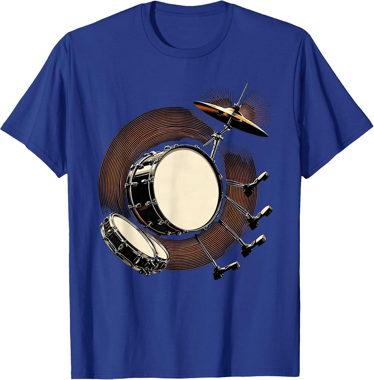 Futurist Drummer Dynamism Percussionist Gift T-Shirt - Royal Blue