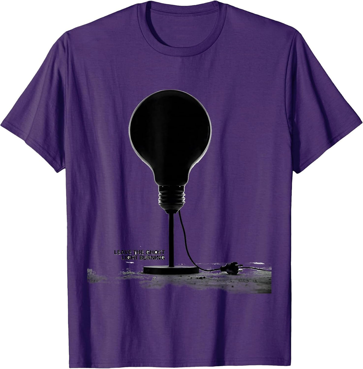 Leave The Ghost Light Burning Vintage Shakespeare Literary T-Shirt - Purple