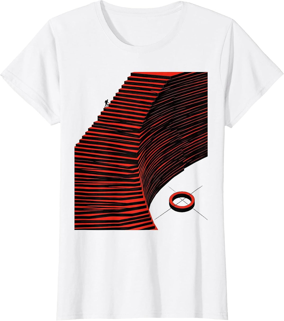 Steep Course Runner Track And Field Humor T-Shirt - White