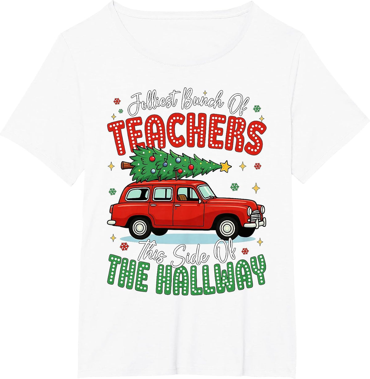 Jolliest Bunch of Teachers This Side of The Hallway Boy Girl T-Shirt - White