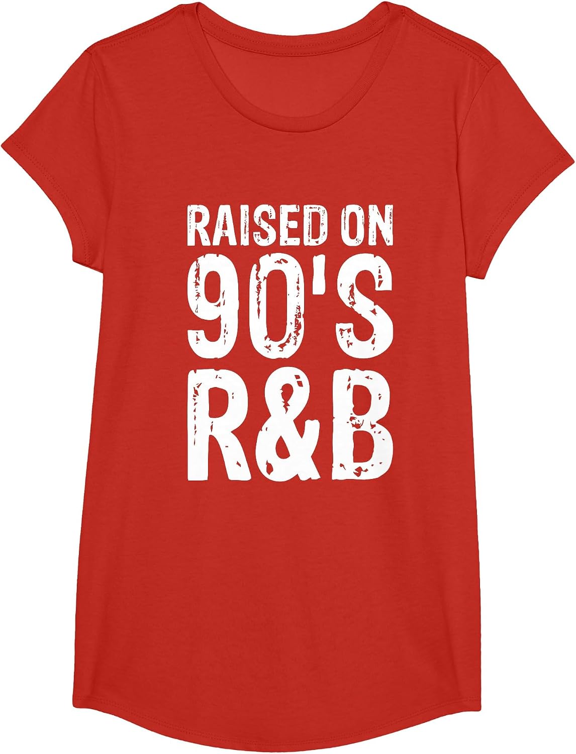 Raised On 90's R&b T-Shirt - Girls Red