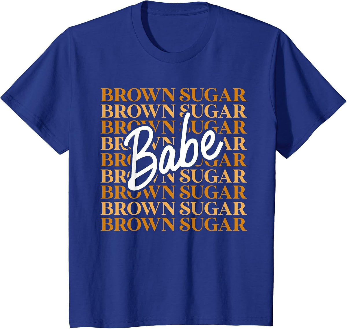 Brown Sugar Babe Black African Melanin Pride Retro Vintage T-Shirt - Royal Blue