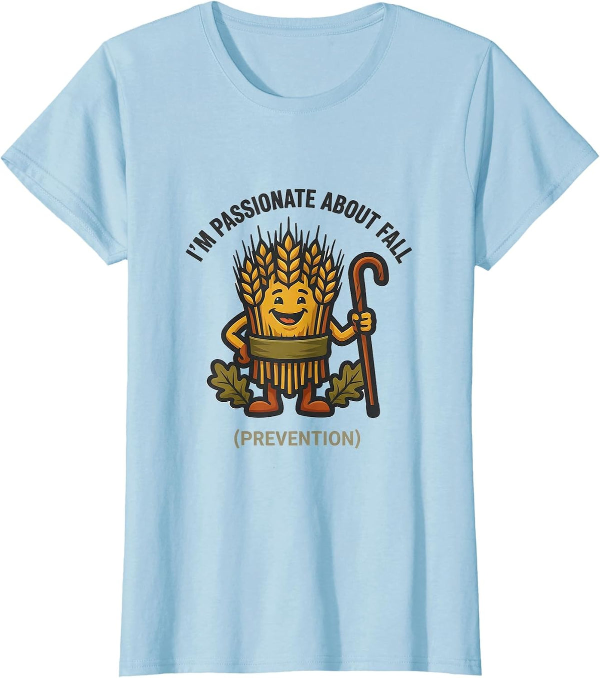 Women's I’m Passionate About Fall Prevention Nurse PT OT Fall T-Shirt - Baby Blue