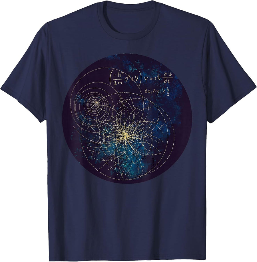 Higgs Boson Physics Quantum Mechanics Science Lover Teacher T-Shirt - Navy Blue