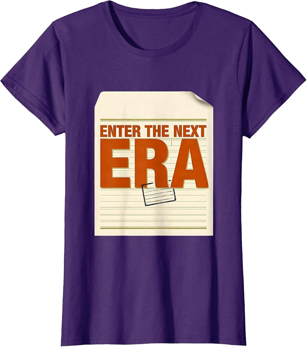 Women's Enter The Next Era Funny History Teacher Social Studies T-Shirt - Purple