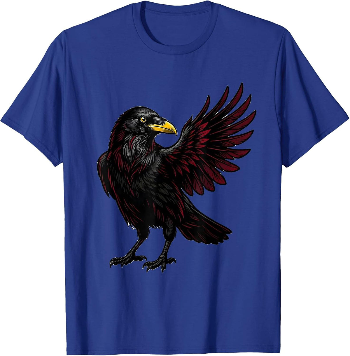 Fawk Off Crow Dismissive Wave Graphic T-Shirt - Royal Blue