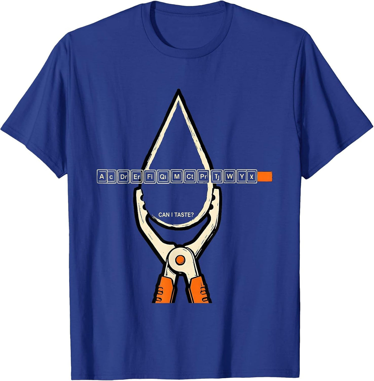 Can I Taste Funny Periodic Table Science Teacher Student T-Shirt - Royal Blue