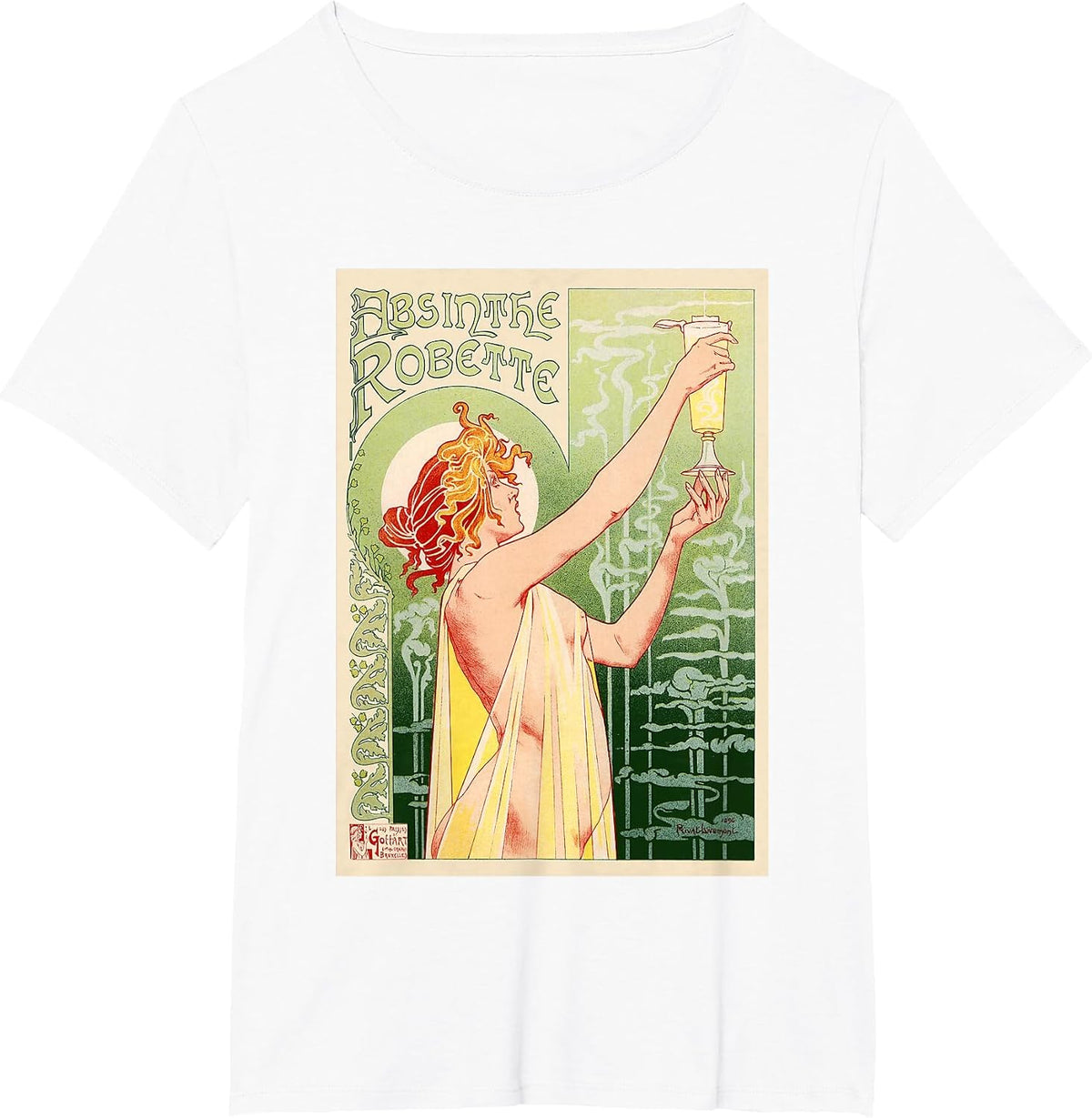Vintage Absinthe Poster T-Shirt - White