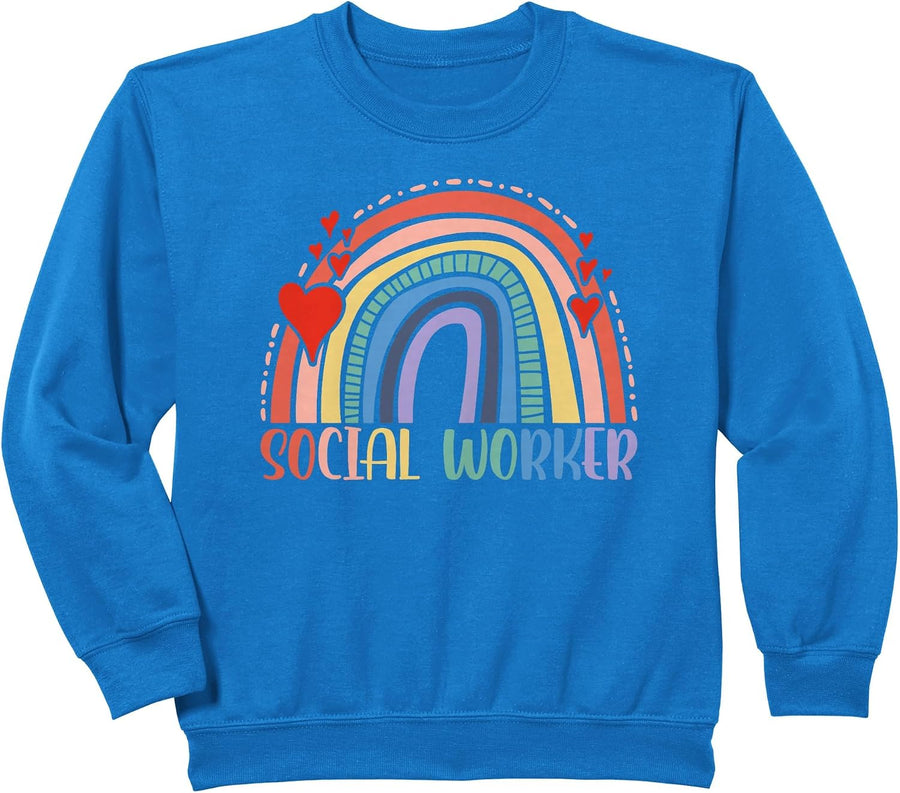 Social Worker Job Work Graduation Sweatshirt - Royal Blue
