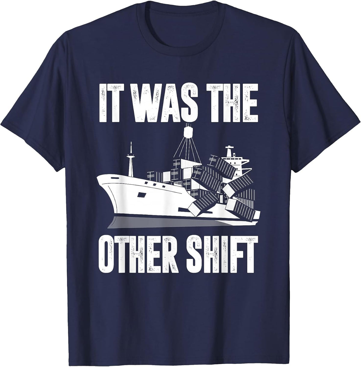 Longshoreman Dockworker T-Shirt - Navy Blue