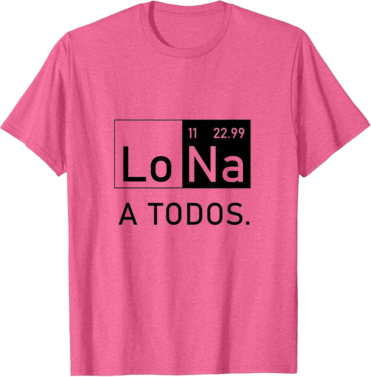 I Hate All Hate All Funny Chemistry T-Shirt - Pink Heather