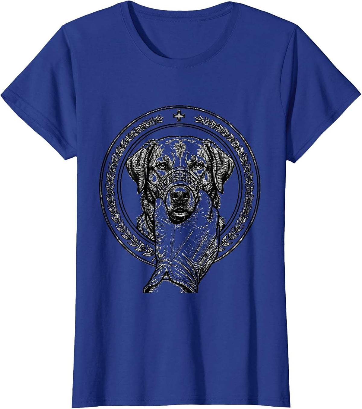 Women's Vet Badge Gift Veterinarian Occupational Humor T-Shirt - Royal Blue