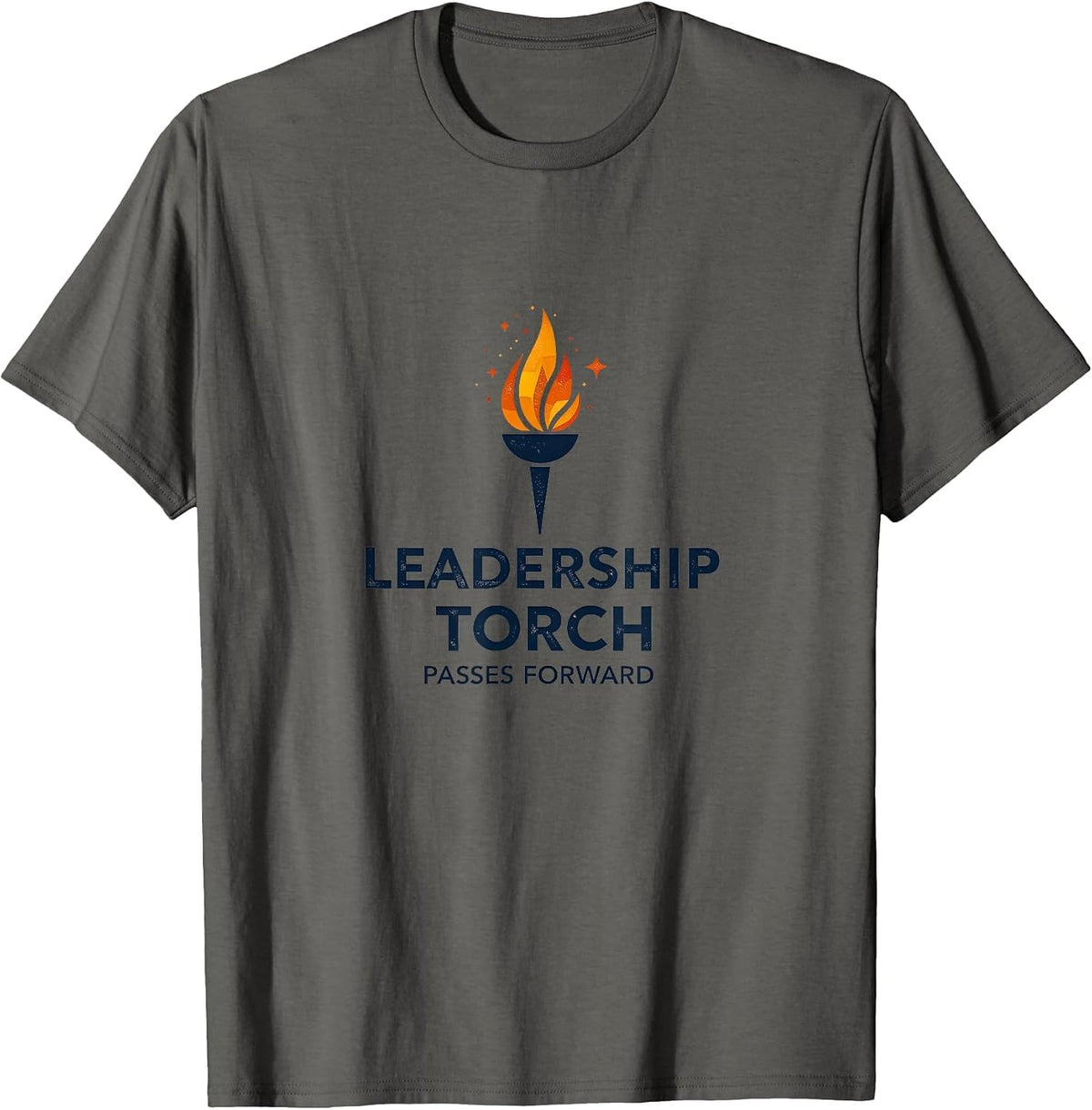 Leadership Torch Passes Forward Inauguration T-Shirt - Asphalt Grey