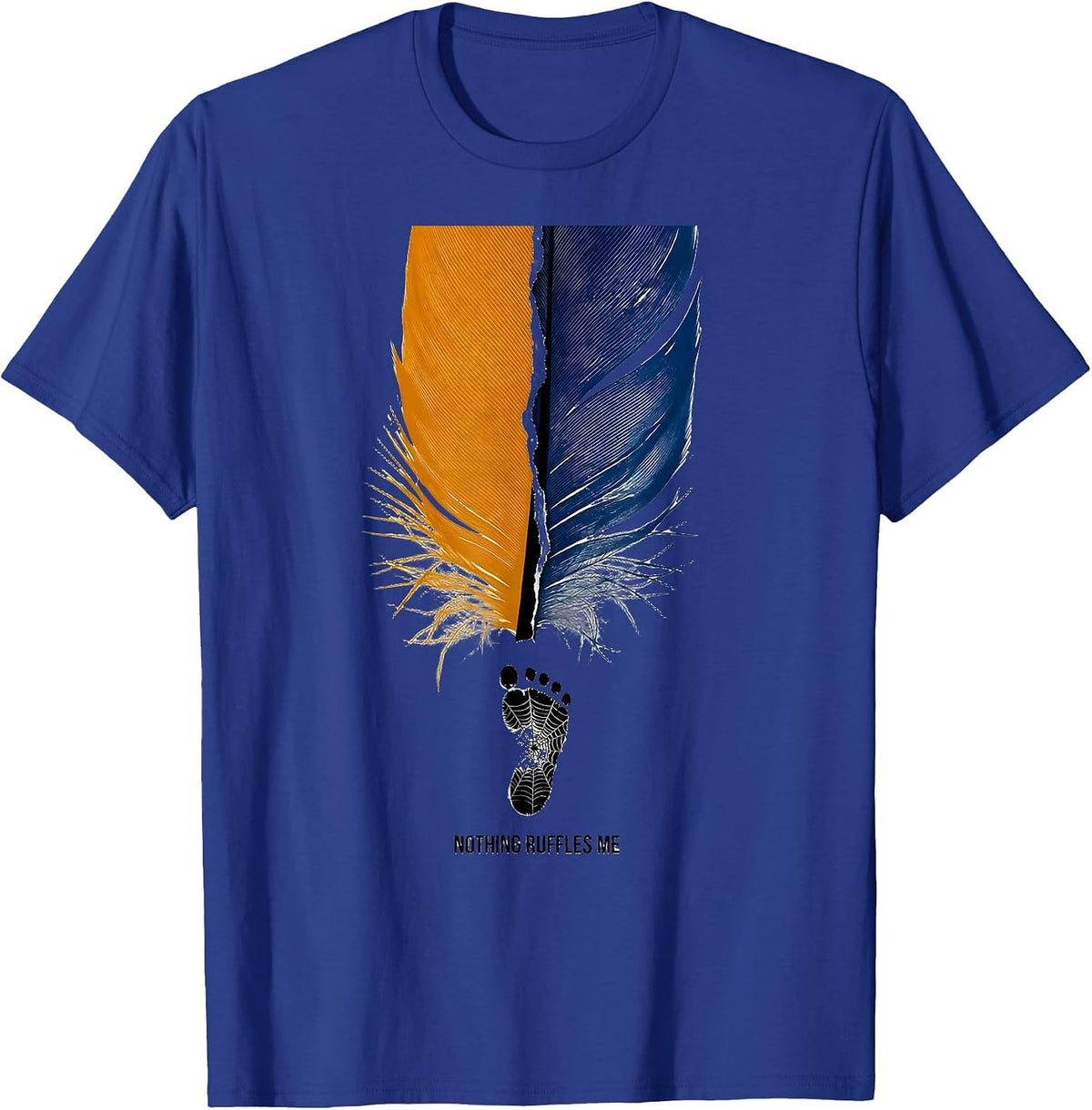 Nothing Ruffles Me Funny Duck Pun Novelty Humor Gift T-Shirt - Royal Blue
