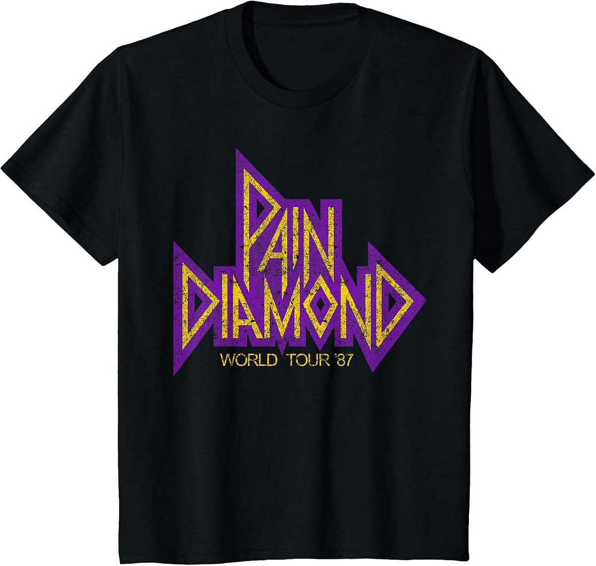 Pain Diamond World Tour '87 T-Shirt - Black