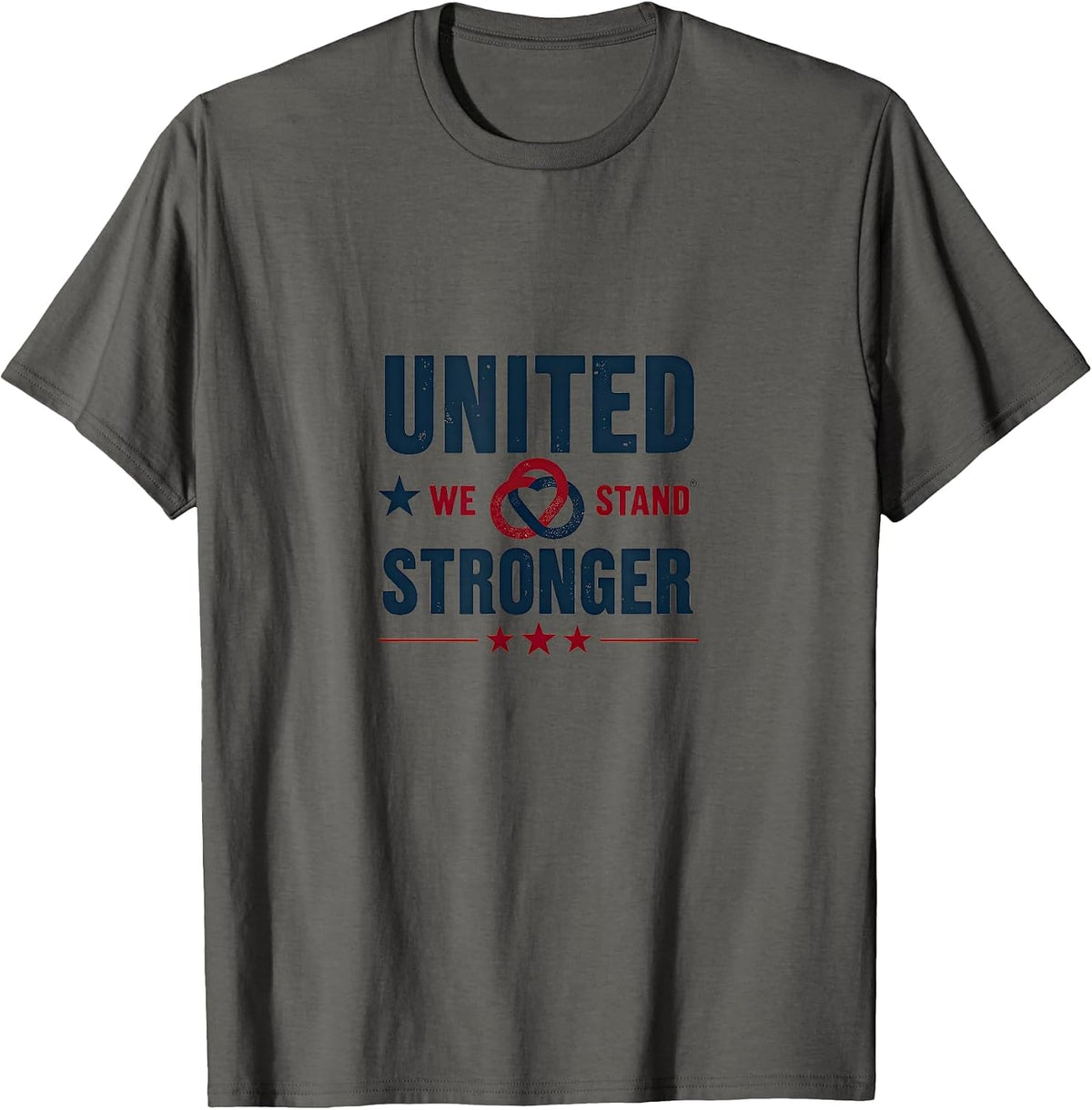 United We Stand Stronger Inauguration 2025 T-Shirt - Asphalt Grey