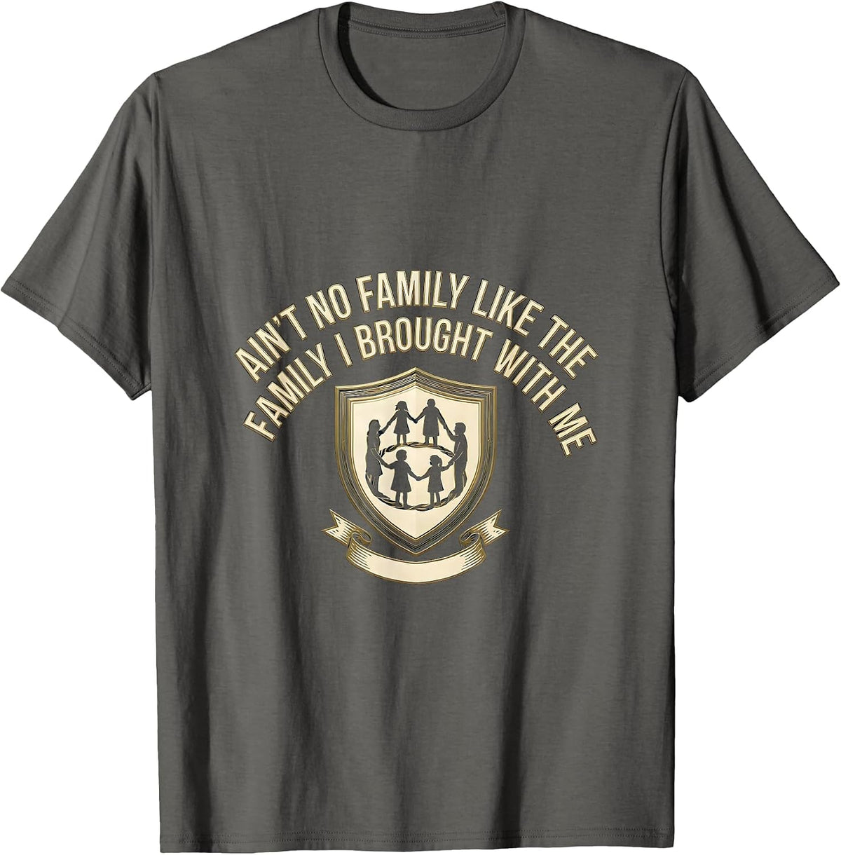 Ain't No Family Like The Family I Brought With Me Family T-Shirt - Asphalt Grey