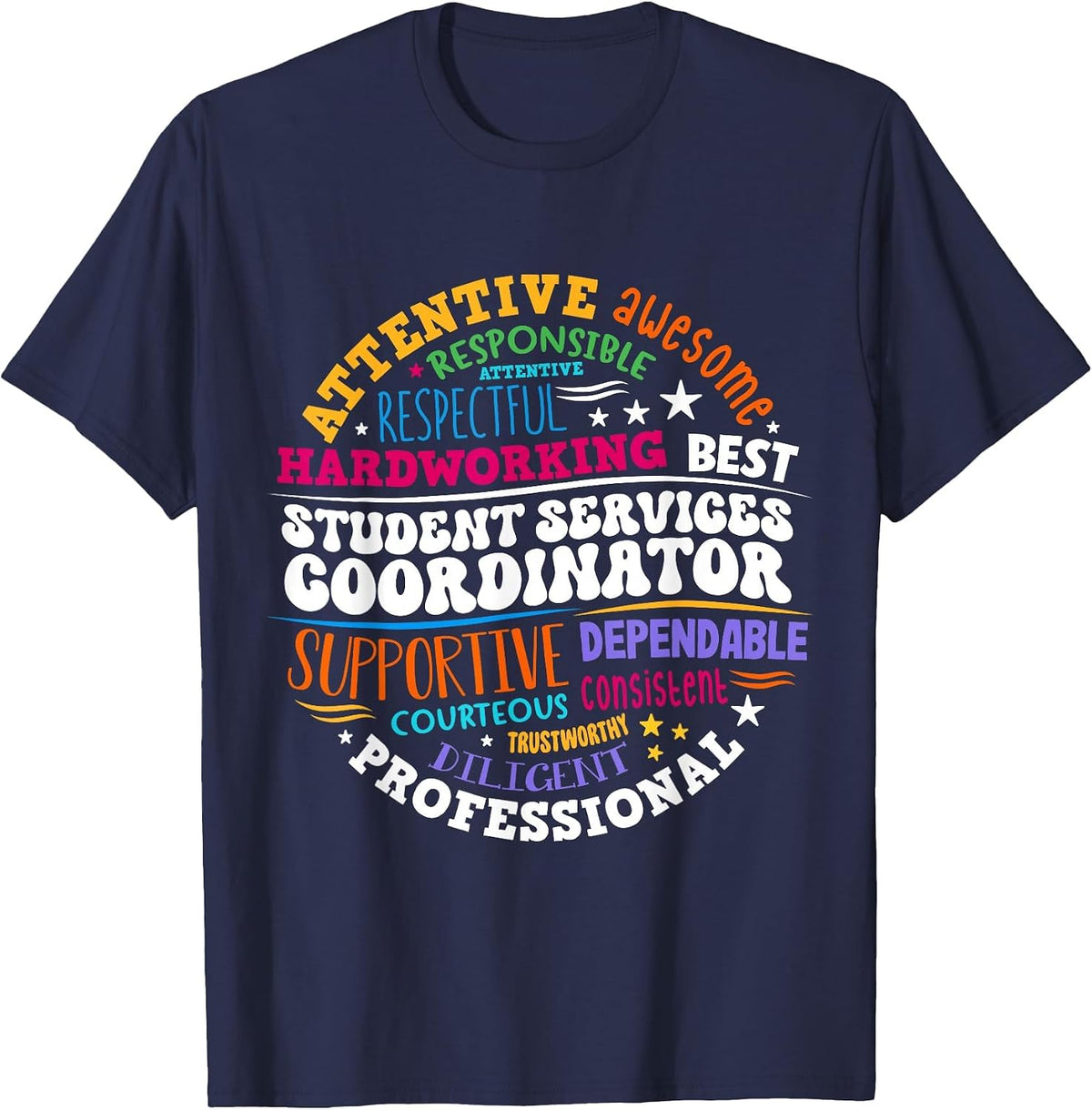 Student Services Coordinator T-Shirt - Navy Blue