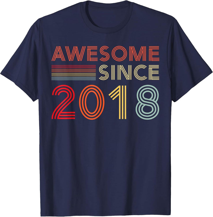 8 Year Old Bday Decorations Son Boy 8yr 2018 8th Birthday T-Shirt - Navy Blue
