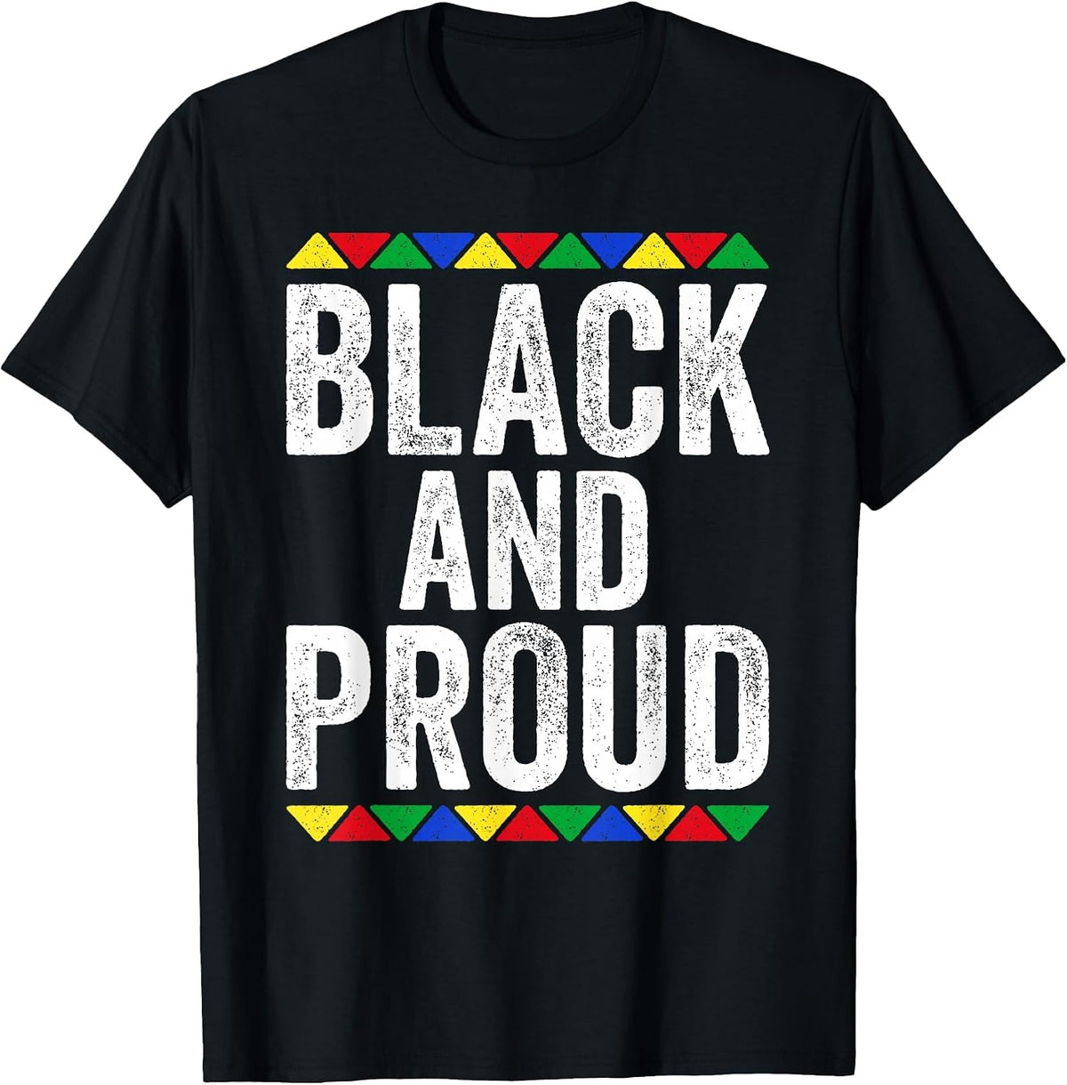 Black and Proud Shirt Black History Month T-Shirt - Black