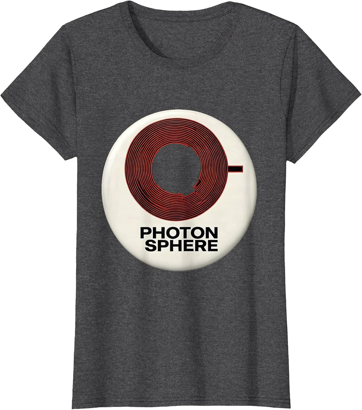 Women's Photon Sphere Swiss International Astrophysics Enthusiast T-Shirt - Dark Heather Grey