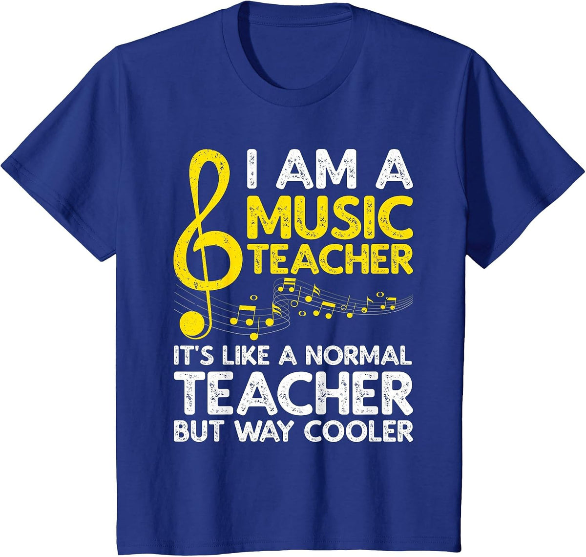 Cool Music Teacher Art for Men Women School Orchestra Coach T-Shirt - Royal Blue