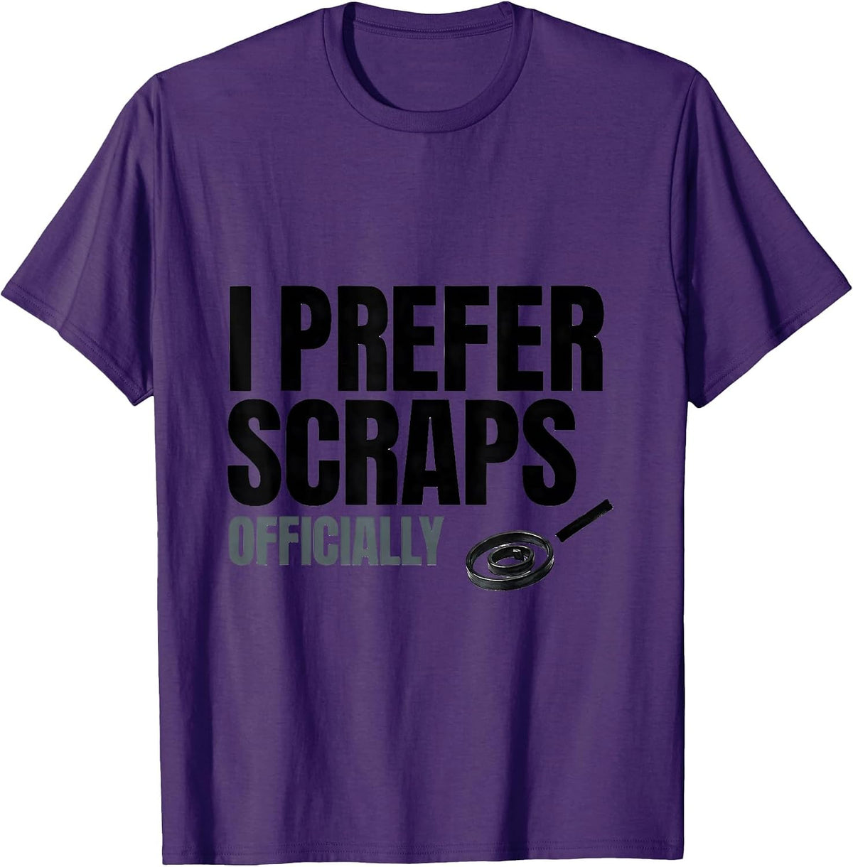 I Prefer Scraps Officially Funny Raccoon Opossum Trash-Panda T-Shirt - Purple