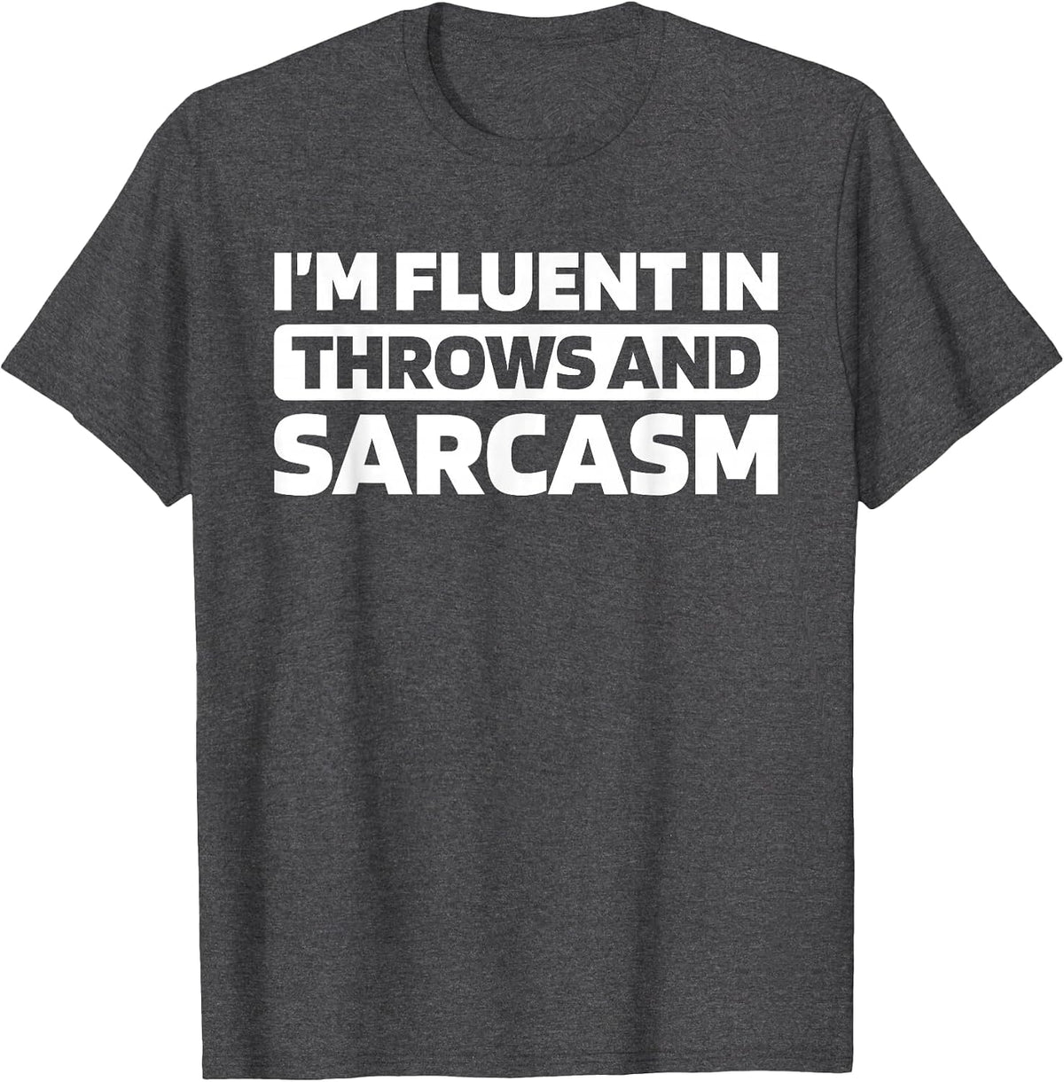 Throwing Track and Field Athletics - Javelin Throw T-Shirt - Dark Heather Grey