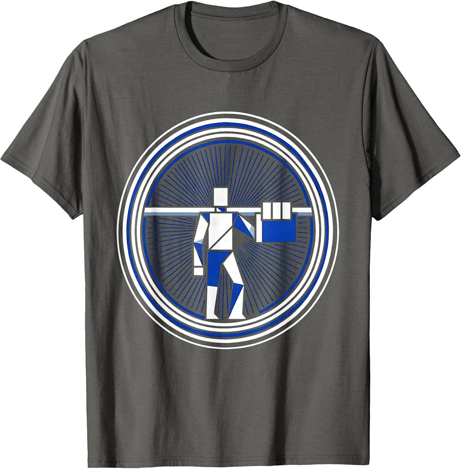 Fall Prevention Grab Bar Safety Awareness Graphic T-Shirt - Asphalt Grey