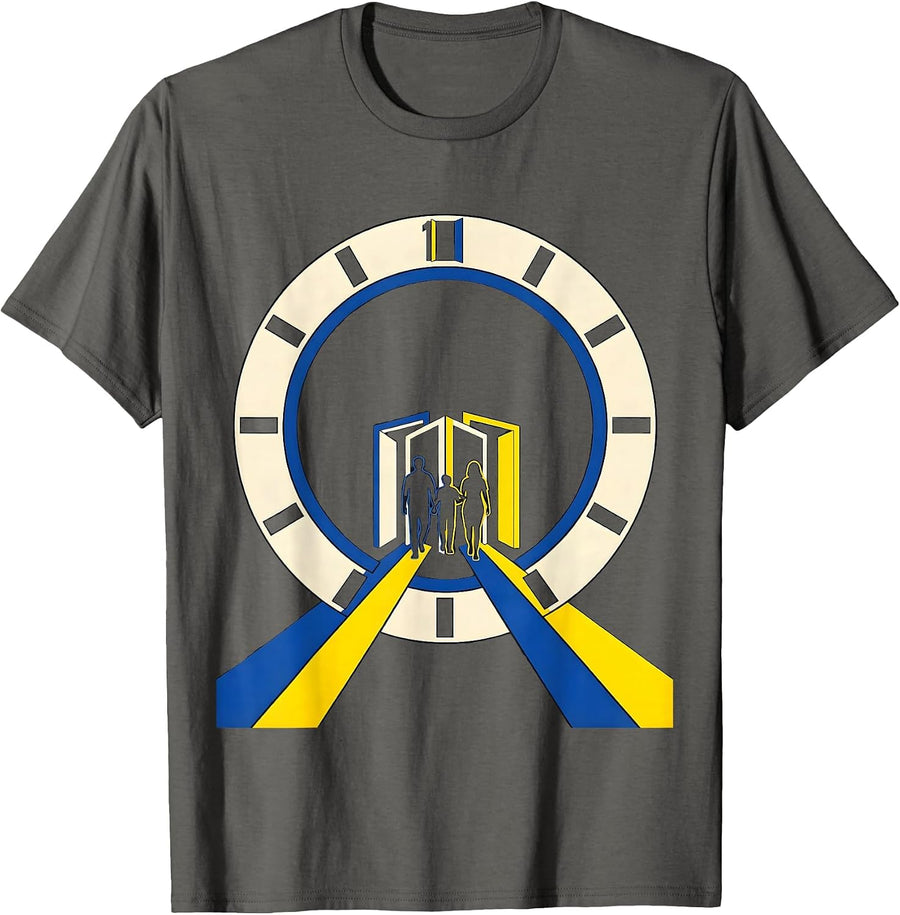 Midnight Ring Family Matching New Years Eve Party T-Shirt - Asphalt Grey