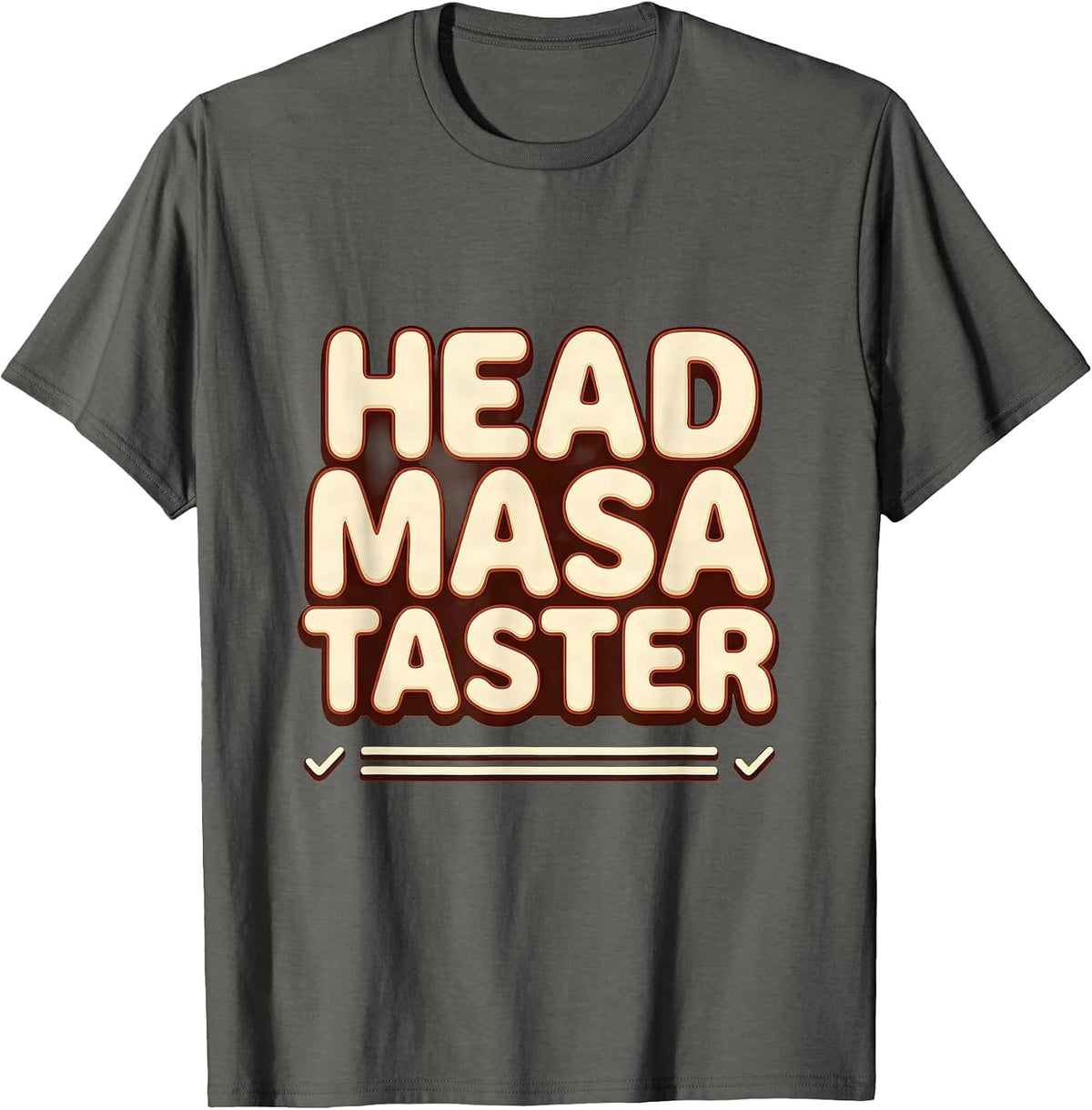 Men's Head Masa Taster Funny Mexican Christmas Tamale Making T-Shirt - Asphalt Grey
