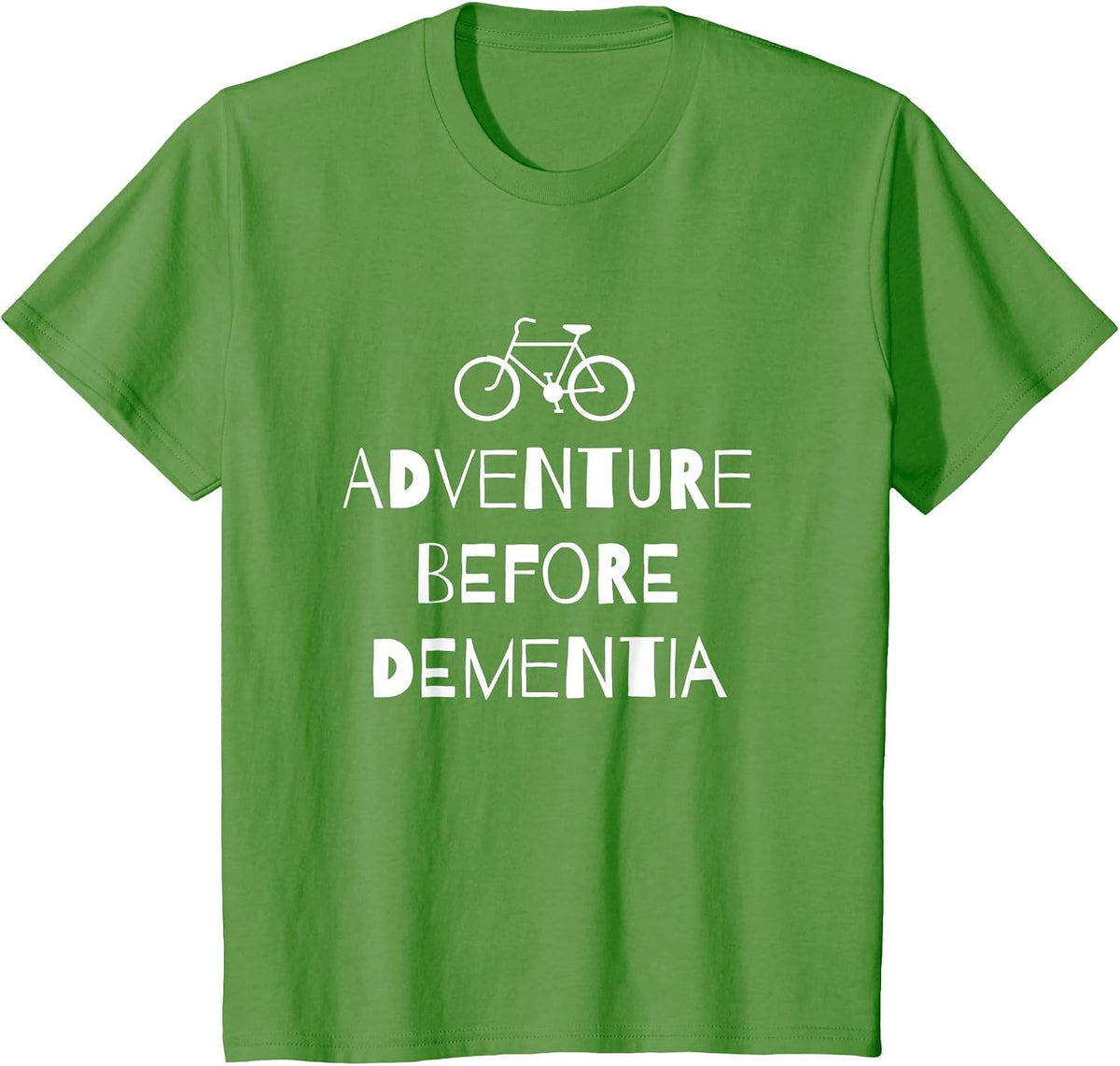 Adventure Before Dementia Cycling t-Shirt - Grass Green