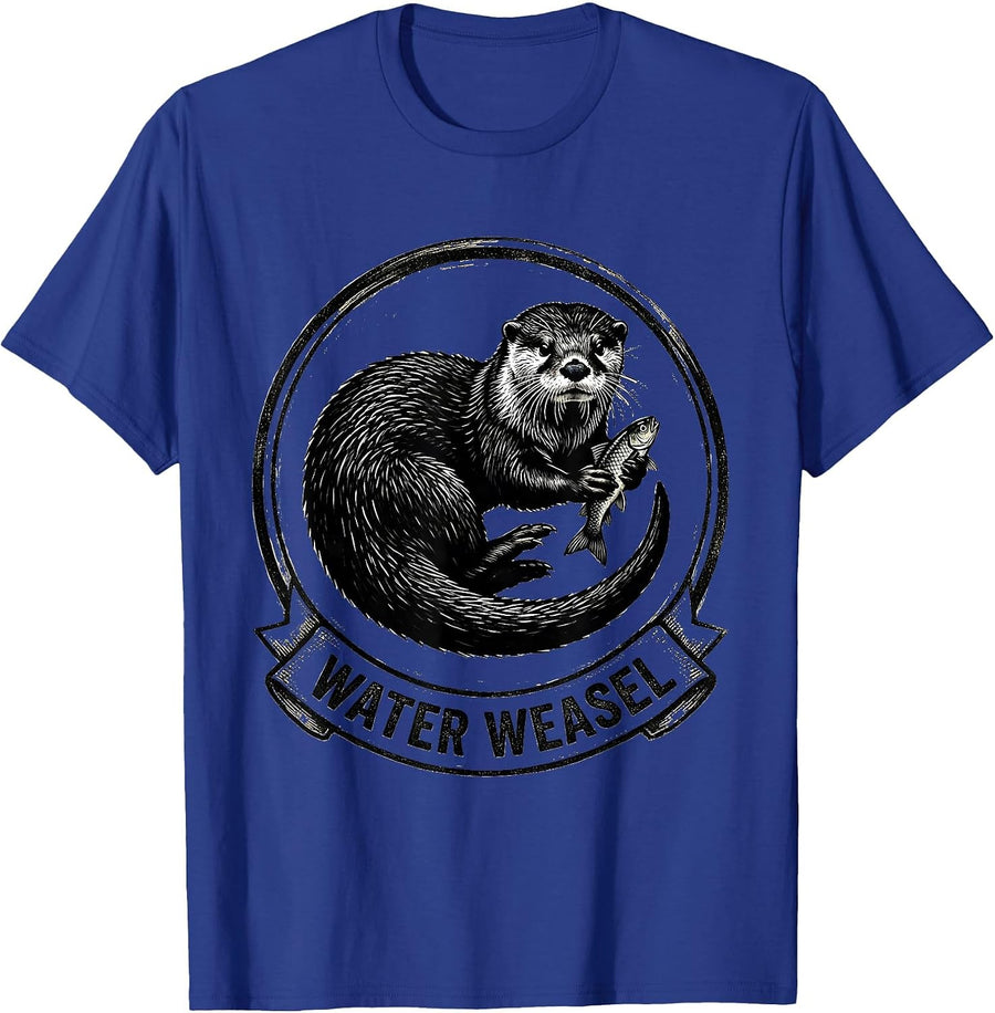 Water Weasel Funny Animal Meme Nickname Sarcastic Animal T-Shirt - Royal Blue