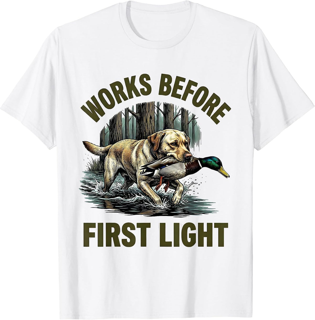 Men's Works Before First Light Southern Local Boy Labrador Duck T-Shirt - White