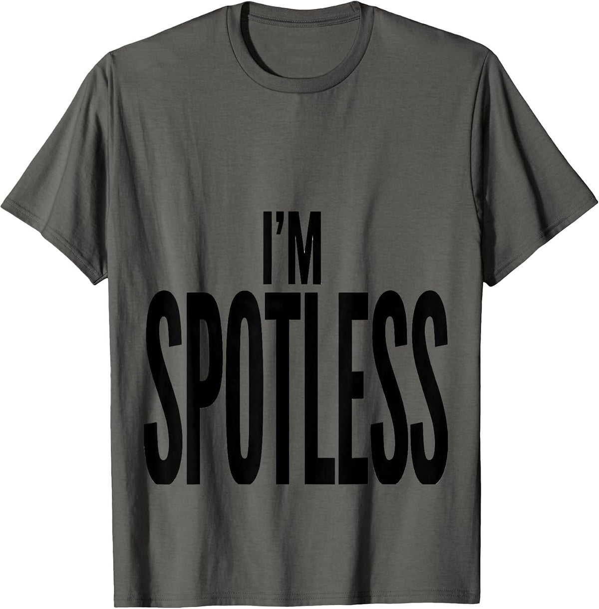 Men's I'm Spotless Funny Pretend I'm A Dalmatian Lazy Halloween T-Shirt - Asphalt Grey