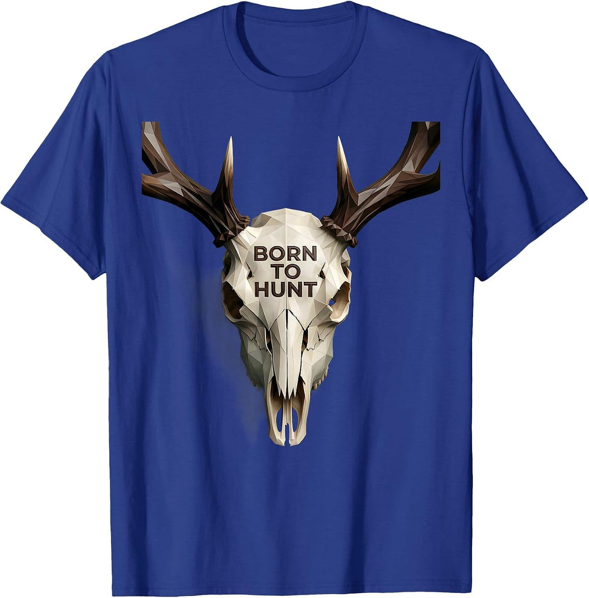 Men's Born to Hunt Outdoor Hunting Design T-Shirt - Royal Blue