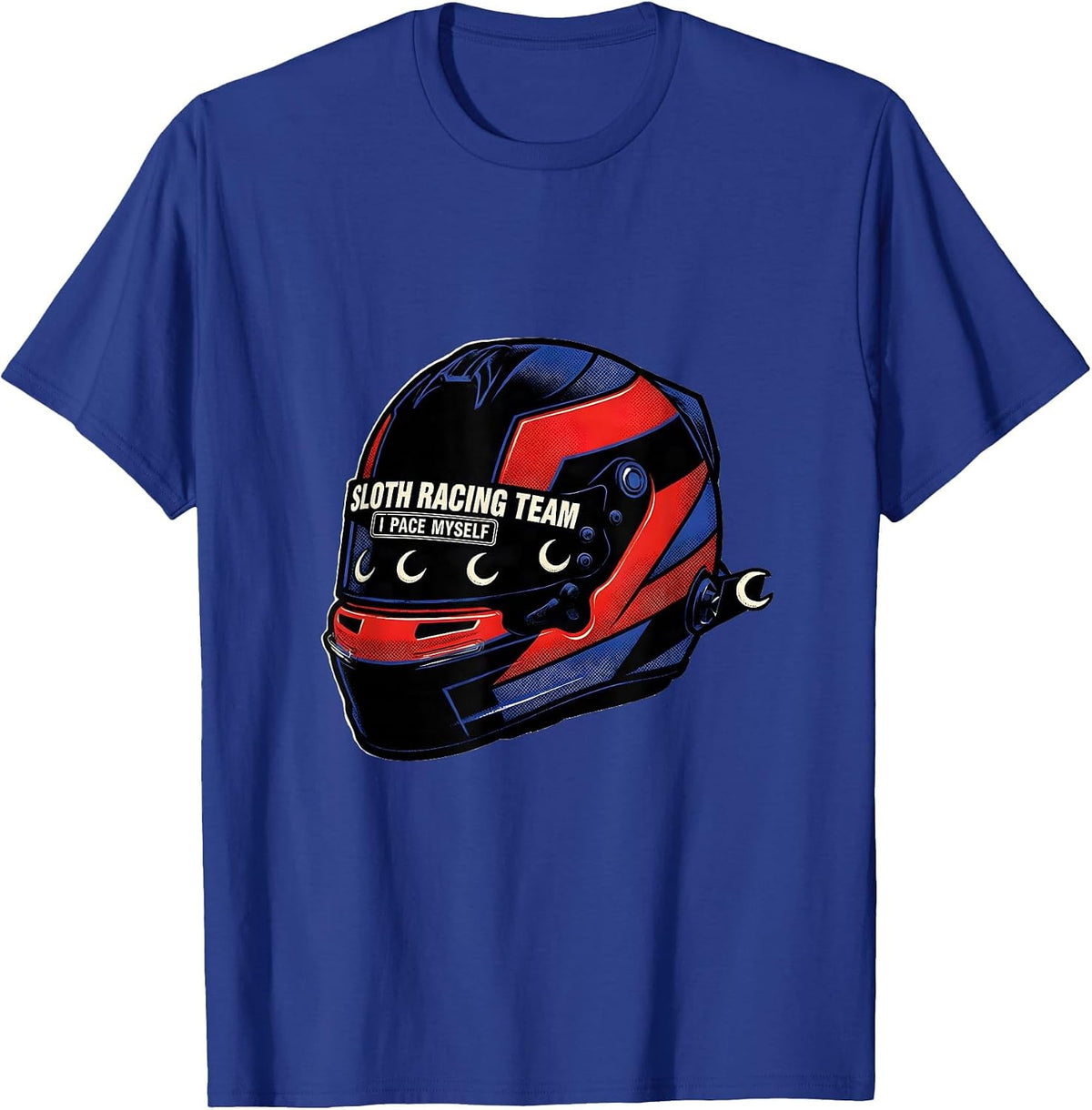 Men's Sloth Racing Team I Pace Myself Funny Sloth Lover Gift T-Shirt - Royal Blue