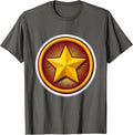 Gold Star Stamp Third Grade Teacher Gift T-Shirt - Asphalt Grey