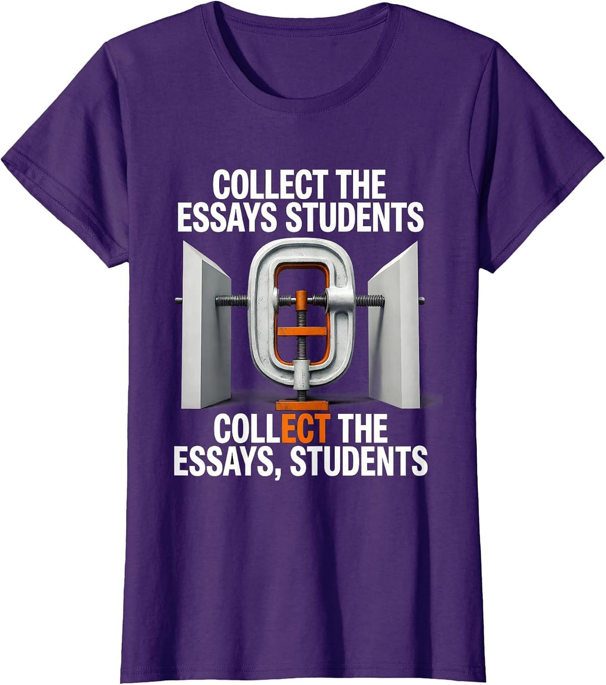 Women's Collect the essays students T-Shirt - Purple