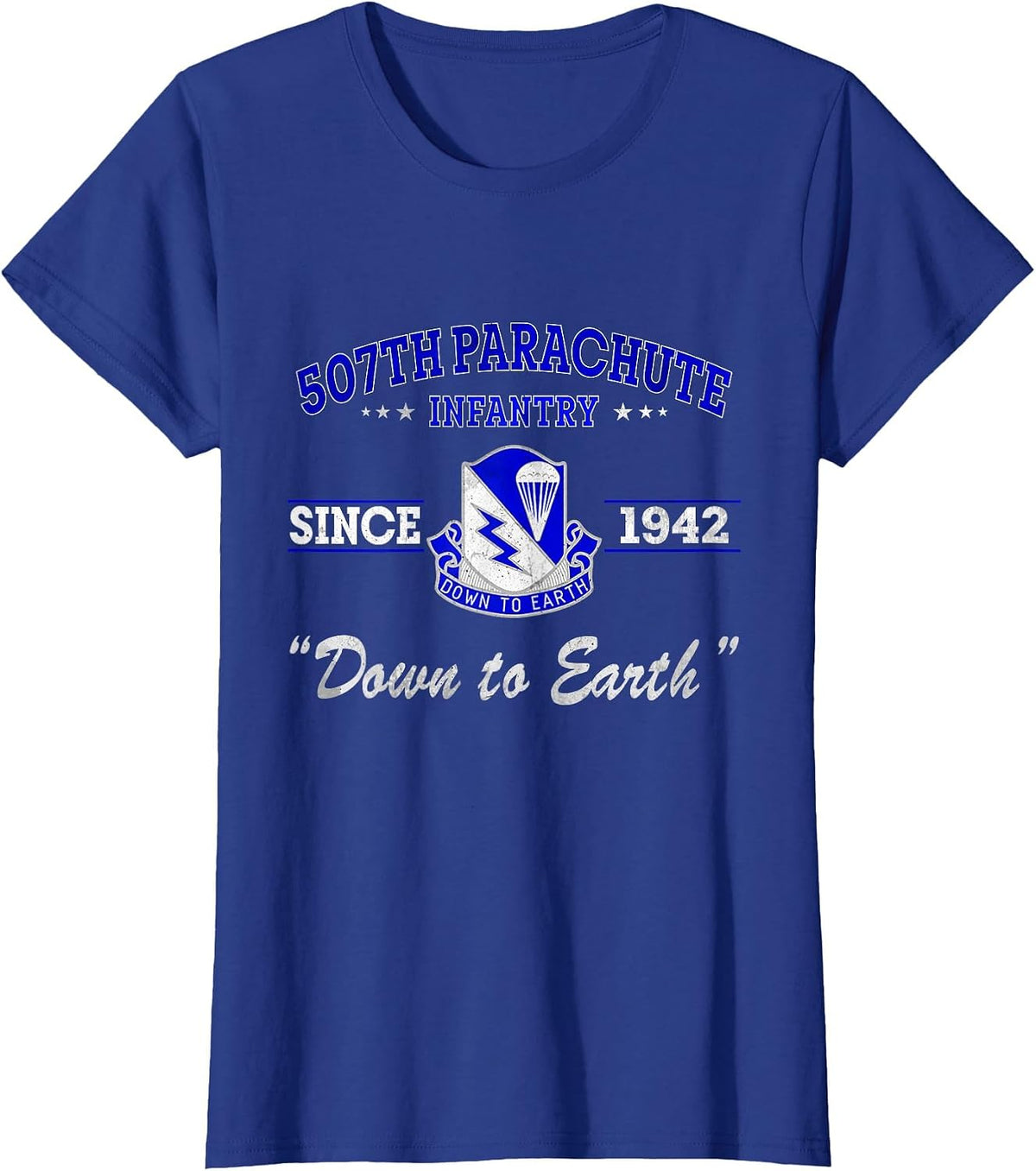 507th Parachute Infantry Regiment Veteran Father Day T-Shirt - Royal Blue