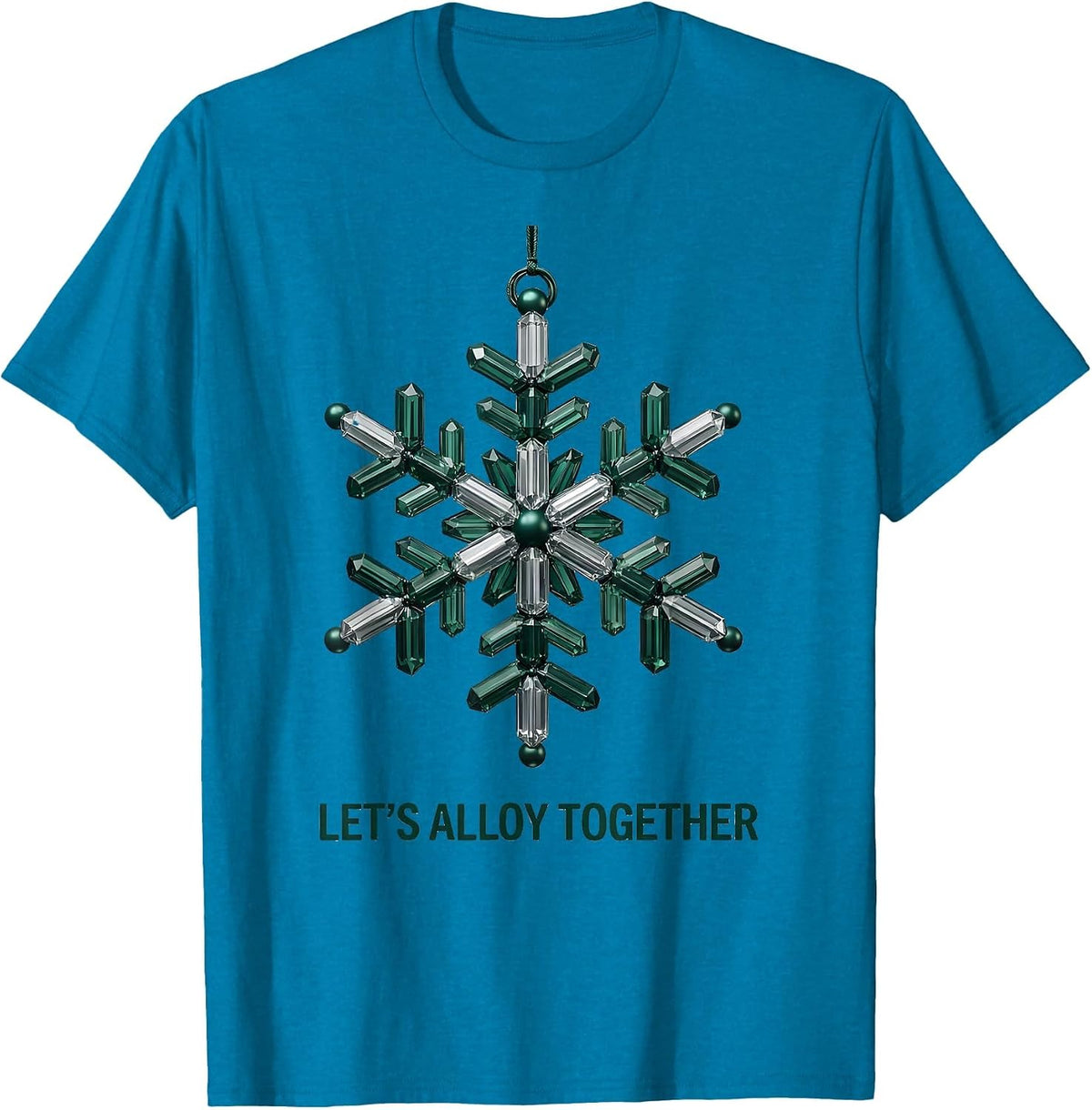 Let's Alloy Together Funny Science Chemistry Nerd Humor T-Shirt - Sapphire Blue